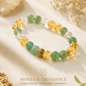 Money & Abundance Manifestation Crystal Bracelet