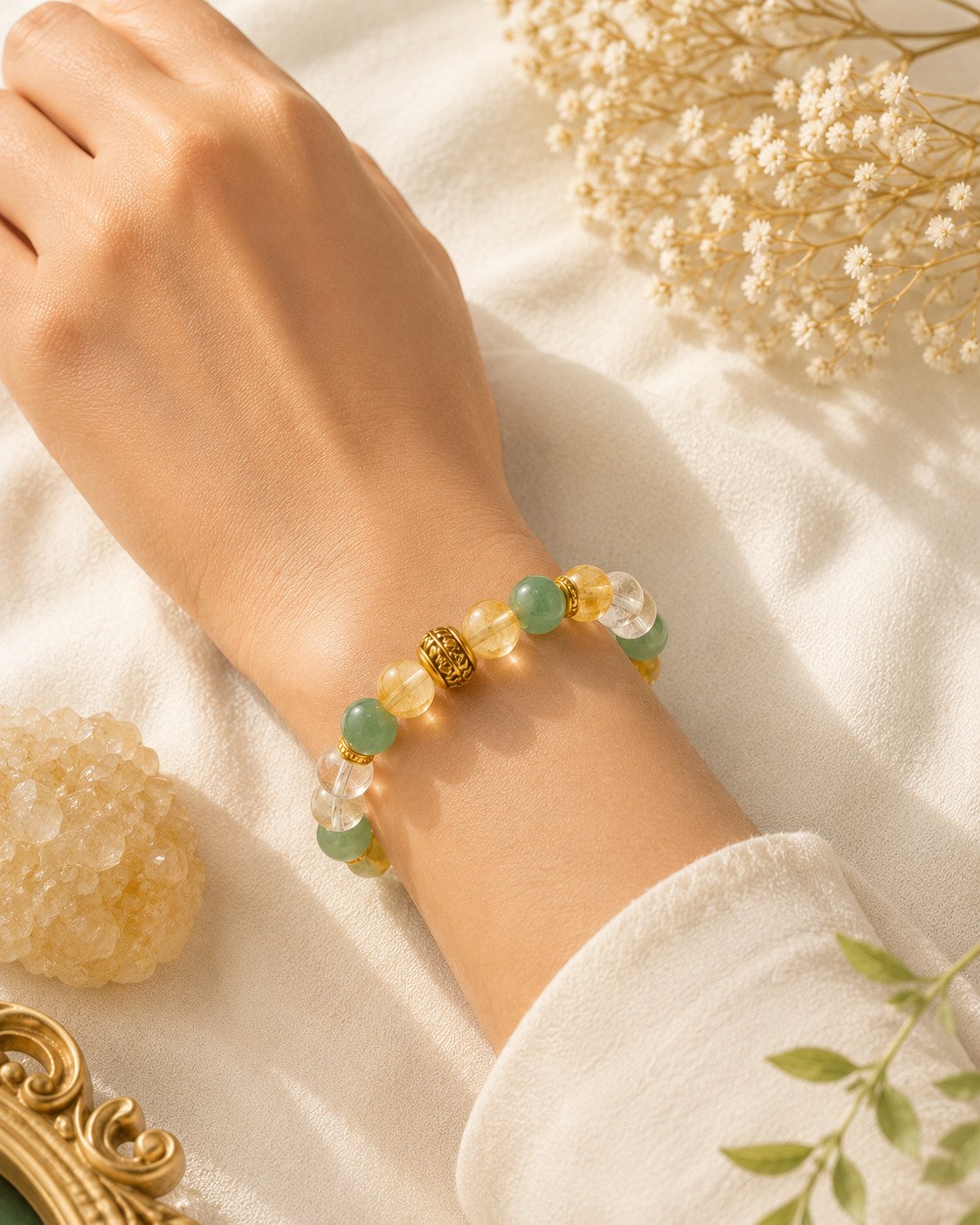 Money & Abundance Manifestation Crystal Bracelet